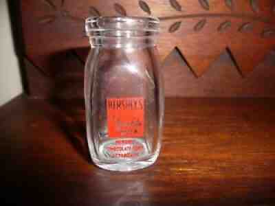 VINTAGE GLASS DAIRY CREAM MILK DINER CREAMER HERSHEY'S CHOCOLATE LEBANON