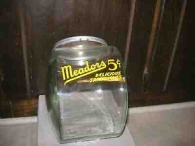 Meadors DELICIOUS SANDWICHES 5 cents Old Store Counter Jar