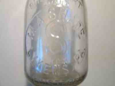 MILK BOTTLE M. A, SHADE DAIRY LYKENS PA