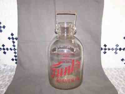 Vintage Funk's Dairy One Gallon Milk Jug, Beaver PAÂ 