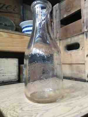 Quart Milk Bottle Dolly Madison Dairies Wisconsin La Crosse Eau Claire Reedsburg