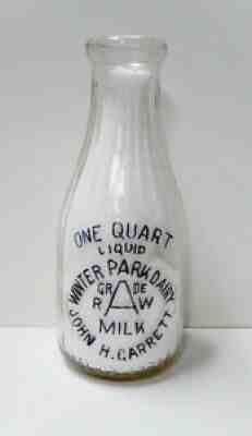 *RARE* Vintage WINTER PARK DAIRY, Wilmington, NC,N.C.,North Carolina Quart