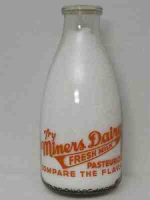 SRPQ Milk Bottle Miners Dairy Butte MT SILVER BOW COUNTY Sealon Hood Protection