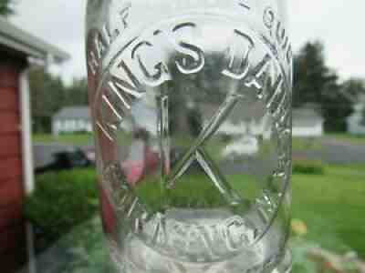 TREHP Milk Bottle King King's Dairy Farm Corning NY STEUBEN COUNTY '48 VERY RARE