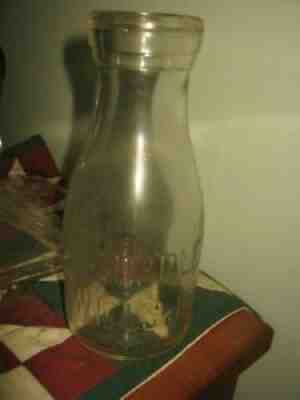 VINTAGE SUPPLEE WILLS-JONES ONE PINT MILK BOTTLE GLASS