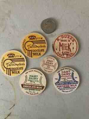 Milk Bottle Dairy Caps Dukeâ??s Trommaterâ??s Hart HART MICHIGAN MICH MI