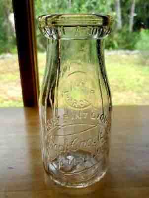 North Carolina Rock Creek Jersey Dairy Antique Milk Bottle