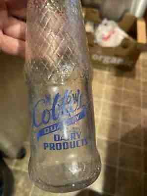 Rare Cobleâ??s Dairy Products Half Pint WORK FOR VICTORY Lexington North Carolina