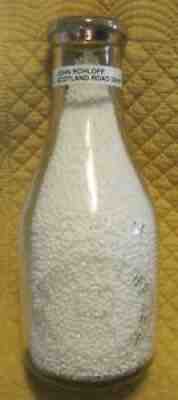 NORWICHTOWN CT - Qt Milk Bottle - JOHN ROHLOFF - SCOTLAND ROAD DAIRY - EMBOSSED