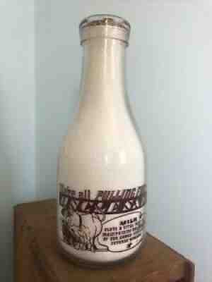 TRPQ WWII Milk Bottle - Spokane Bottle Exchange