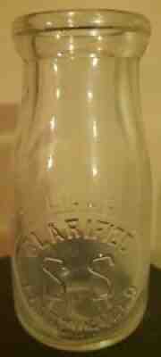 S.S. Samuel Schwartz Milk Bottle Spring Grove York Jefferson PA 1/2 Pt