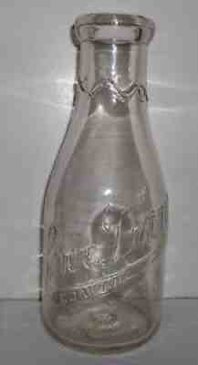 Snee Dairy Company Clairton PA. Embossed Quart Milk Bottle