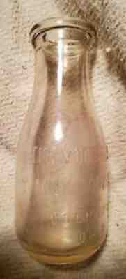 The Moores & Ross Milk Company Columbus Ohio, Antique Bottle Pt Pint Embossed