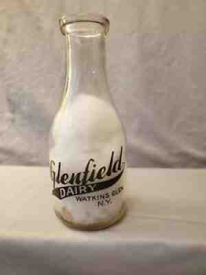 GLENFIELD DAIRY, Watkins Glen NY - 1 qt. milk bottle