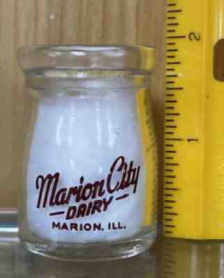 Vintage Marion City Dairy Milk Creamer Cafe Restaurant Marion,ILL