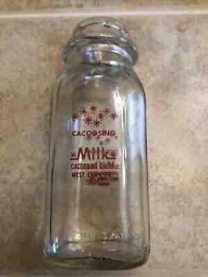 Royal Crest Pint Glass Milk Bottles - Cacoosing Dairy - West Lawn, Pennsylvania