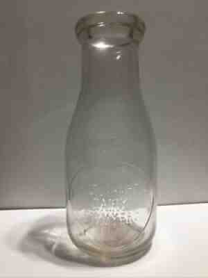 HILTON HART'S DAIRY FORT MYERS FLA. FLORIDA PINT MILK BOTTLE
