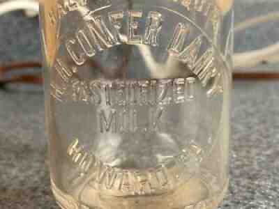 TREHP HOWARD STATE COLLEGE BELLEFONTE PA H.H. CONFER DAIRY FARM MILK BOTTLE