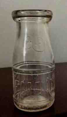 Foremost Half Pint Liquid Milk Bottle Registered Sealed. Plus Fergusonâ??s Lid