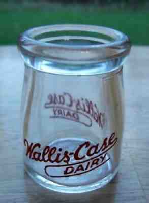 Vintage Creamer Milk Bottle Wallis Case Dairy Poplar Bluff Missouri