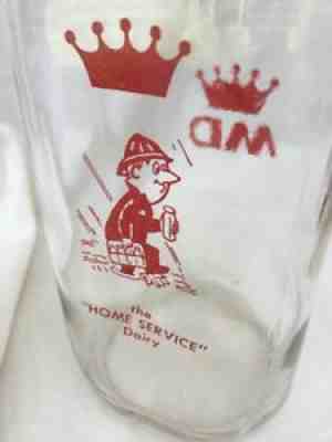 Vintage Quart Milk Bottle Munroe Dairy East Providence Rhode Island