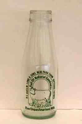 nice old Lang of Totnes. milk bottle : dairy pint