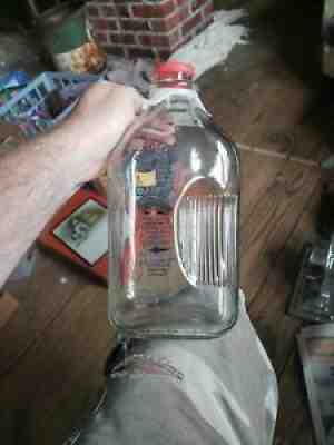 Vintage Pot O Gold Dairy Half Gallon Glass ACL Milk Bottle - Bear Lake, PA