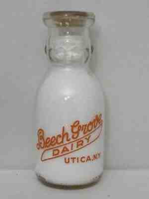 TRPPCT BABY TOP Milk Bottle Beech Grove Dairy J A Greco Utica NY Babytop RARE