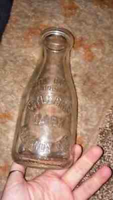 Vintage Mahanoy City PA Milk Bottle Pint Coyle Bros. Dairy Schuylkill county