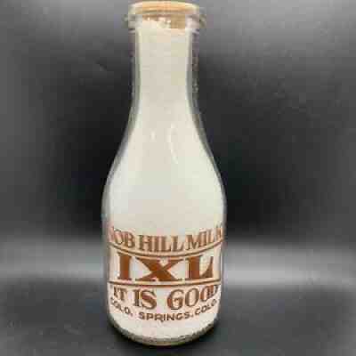 Vintage Colorado Springs Colorado IXL Nob Hill Milk~Milk Bottle~1QT