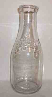 Royal-D Dairy McKeesport PA. Embossed Quart Milk Bottle