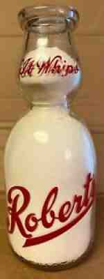 Roberts Dairy Omaha Neb Sioux City Iowa one quart milk bottle