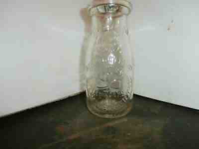 WHite Clover Dairy S.K.Wengert half Pint milk bottle, Lebanon, PA