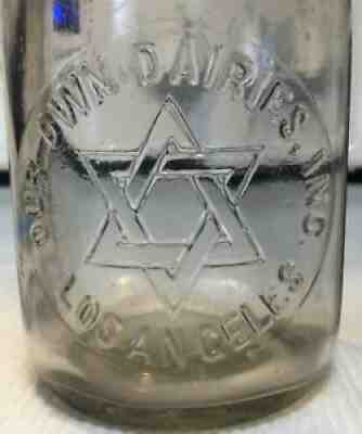 Â TREP CALIFORNIA MILK Â BOTTLE Â OUR OWN DAIRIES INC. Â LOS Â ANGLES PICTORIAL STARÂ 