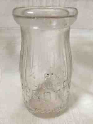 Vintage One Gill Quarter Pint Milk Bottle Abbott's Dairies Inc. 1929 Abbotts