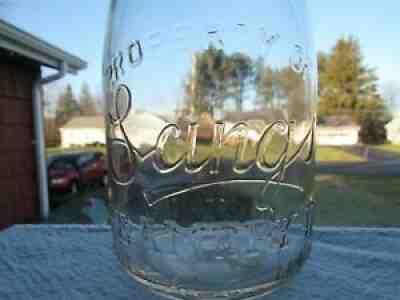 SREQ Milk Bottle Lang Lang's Creamery Dairy Farm Buffalo NY ERIE COUNTY 1942