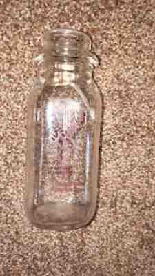 Pottsville PA Milk Bottle Half Pint 1964 Guers dairy tumbling run Schuylkill co