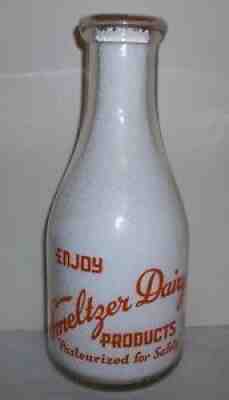 Smeltzer Dairy Products Elberta MI. Pyro Quart Little Boy Blue Nursery Rhyme