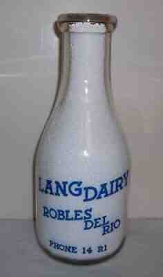 Lang Dairy Robles Del Rio CA. Pyro Quart We Love Our Bossies