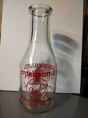 WESTERN TRPQ PYRO 3 CITY PATRIOT MILK BOTTLE CLOVIS QUALITY DAIRY CAL CALIFORNIA