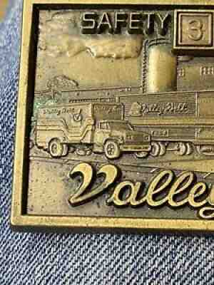 RARE Valley Bell Milk Co Driver Safety Achievement Award Belt Buckle Jostens