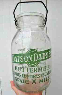 Rare ORLANDO FLORIDA Fla. PYRO GALLON MILK BOTTLE - Buttermilk - DATSON DAIRIES