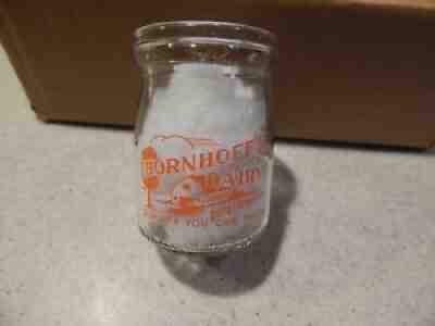 Bornhoff's Dairy Glenview, ILL IL Half Pint Sour Cream Jar Not a Milk Bottle