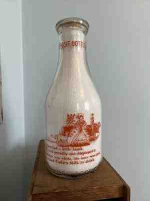 TRPQ Nursery Rhyme Milk Bottle - Diamond Dairy - Port Jervis, NY - New ...