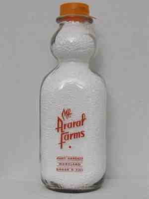 TSPQCT Milk Bottle Mt Ararat Farms Dairy Port Deposit MD CECIL COUNTY GUERNSEY