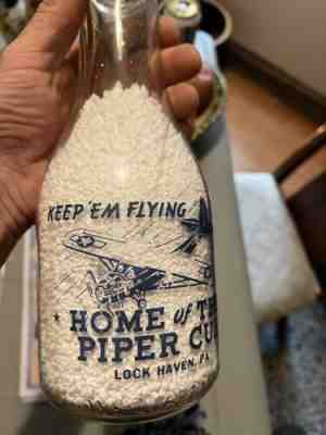 pa kyleâ??s piper cub airplane milk bottle