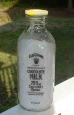 OAKHURST DAIRY MILK 75TH YEAR COLLECTOR'S EDITION Milk Bottle-N. HAVERHILL, N.H.