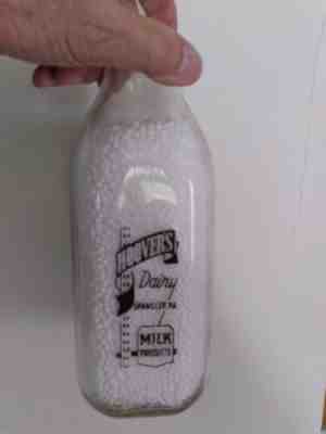 Hoover's Dairy Spangler,Pa. TSPQ Milk Bottle