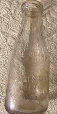 Antique Milk Bottle Lakeside Dairy Jenkins Ky One Quart Glass