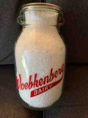 Woebkenberg Dairy Pyro Cincinnati 1 Gallon Milk Jug Bottle